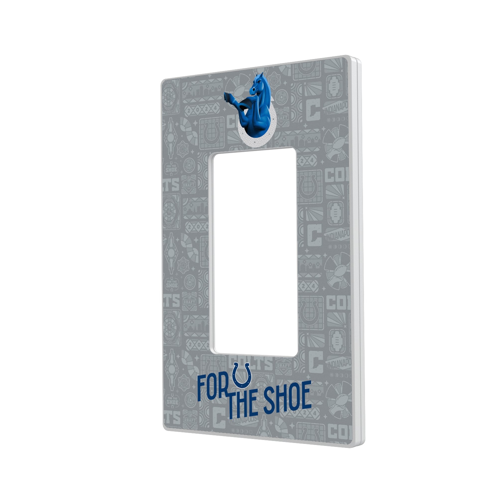 Indianapolis Colts 2024 Illustrated Limited Edition Single Rocker Light Switch Plate