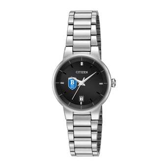 Women's Citizen Watch Silver Bentley Falcons Black Dial Stainless Steel Watch