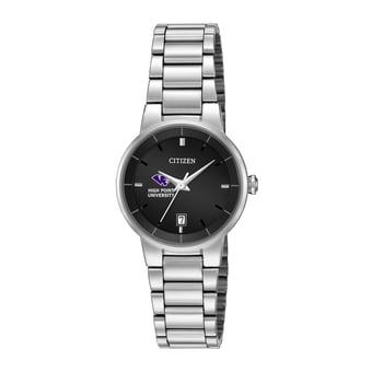 Women's Citizen Watch Silver High Point Panthers Black Dial Stainless Steel Watch
