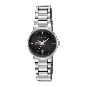 Women's Citizen Watch Silver Loyola Marymount Lions Black Dial Stainless Steel Watch