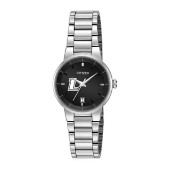 Women's Citizen Watch Silver Loyola Greyhounds Black Dial Stainless Steel Watch