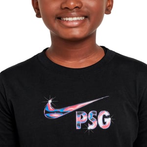 T-Shirt PSG Nike Swoosh - Noir - Enfant, vue 4