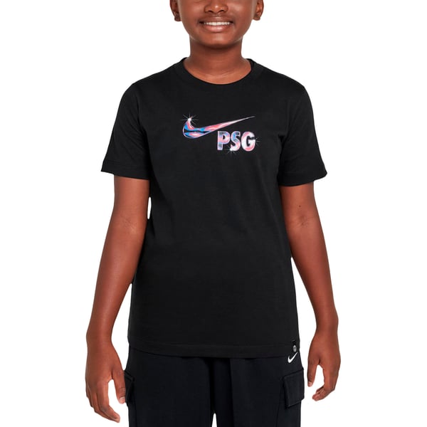 T-Shirt PSG Nike Swoosh - Noir - Enfant