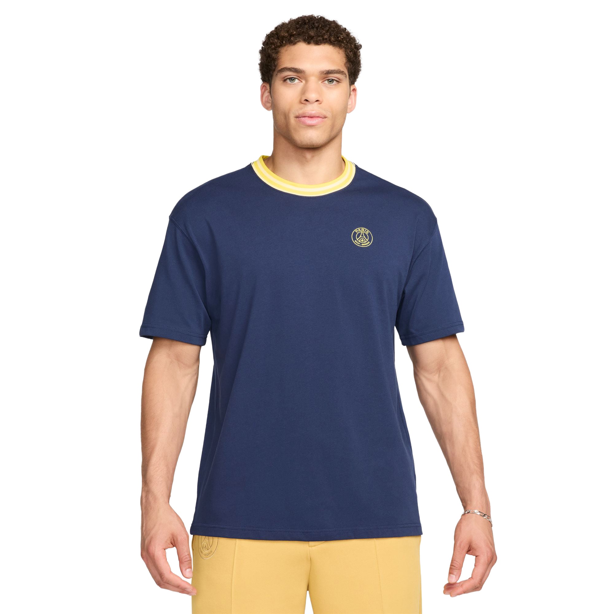 PSG Nike Cycling Redefined Premium Essential T-Shirt - Navy