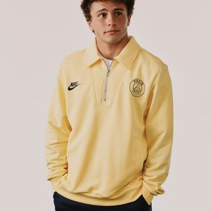 Haut quart de zip PSG Nike Cycling Redefined - Jaune pâle, vue 2