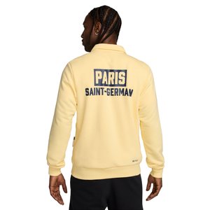 Haut quart de zip PSG Nike Cycling Redefined - Jaune pâle, vue 4