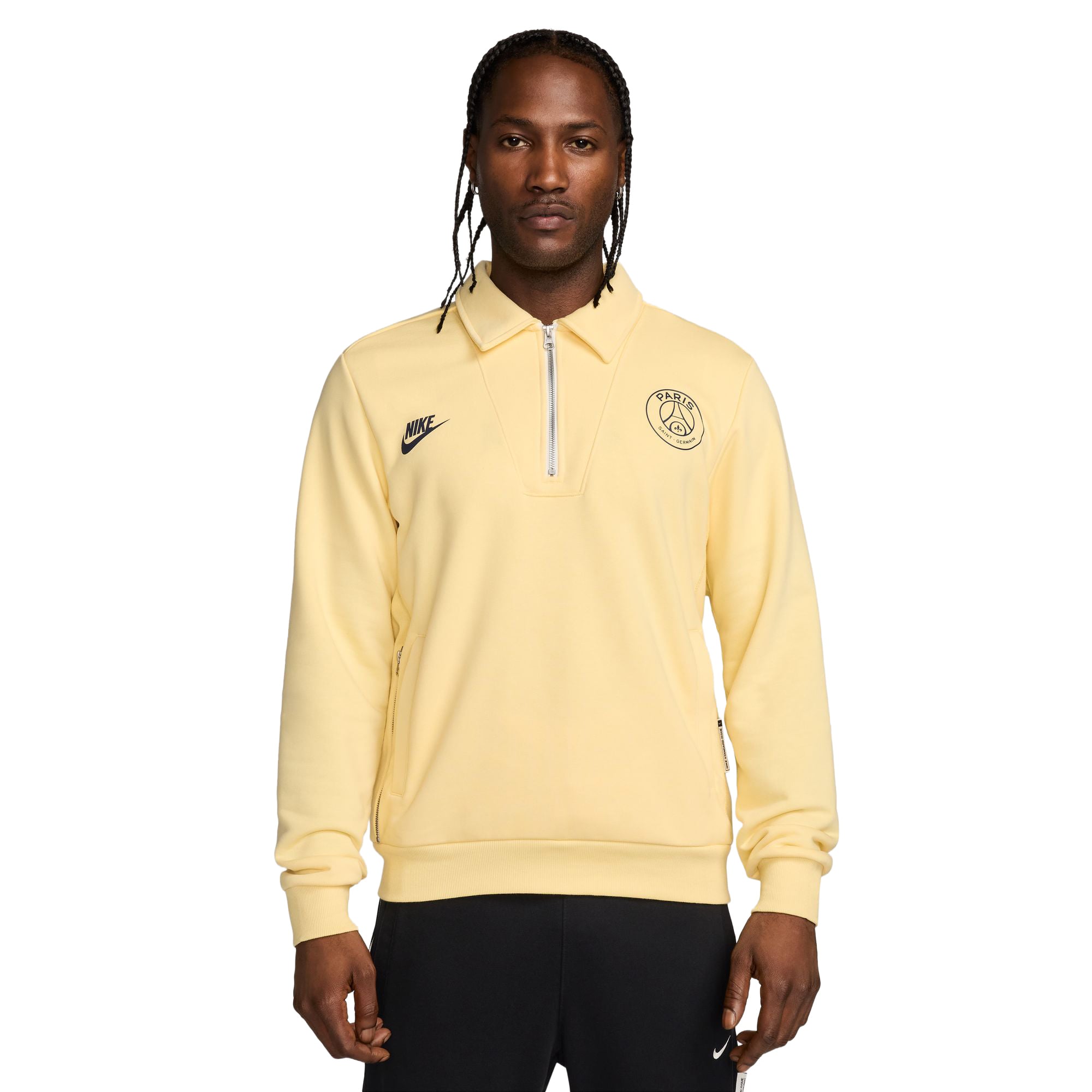 PSG Nike Cycling Redefined Quarter Zip Top - Yellow