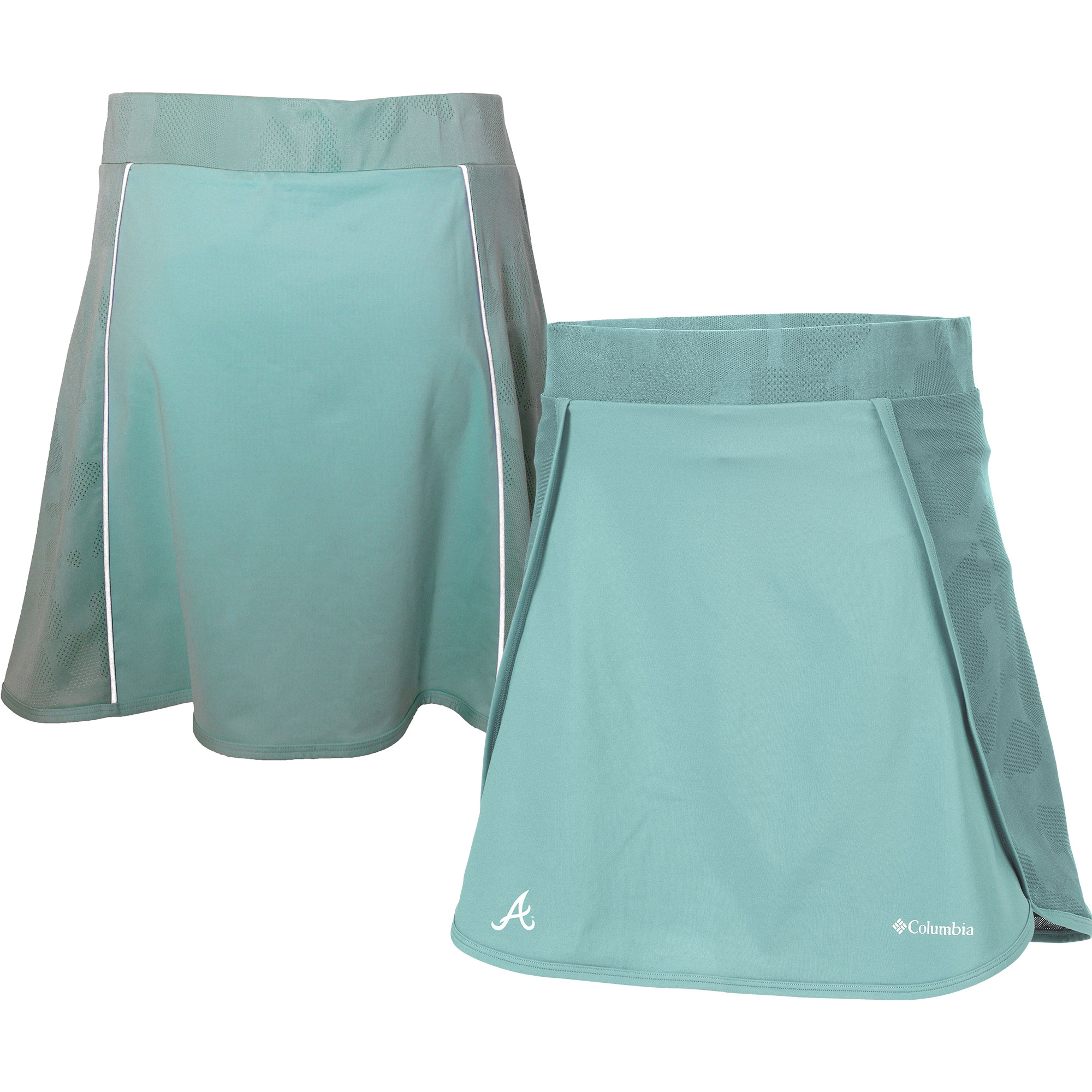 Women’s Columbia Teal Atlanta Braves Omni-Wick Up Next Golf Skort Women’s Columbia Teal Atlanta Braves Omni-Wick Up Next Golf Skort