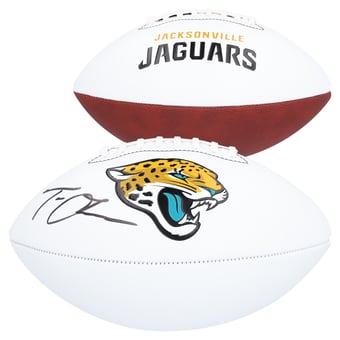 Trevor Lawrence Jacksonville Jaguars Autographed Franklin White Panel Football