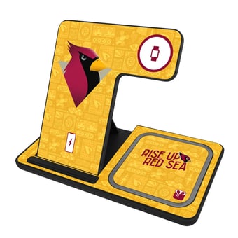 Keyscaper Black Arizona Cardinals 3-in-1 Charging Station