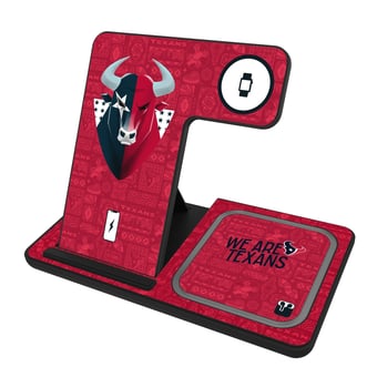 Keyscaper Black Houston Texans 3-in-1 Charging Station