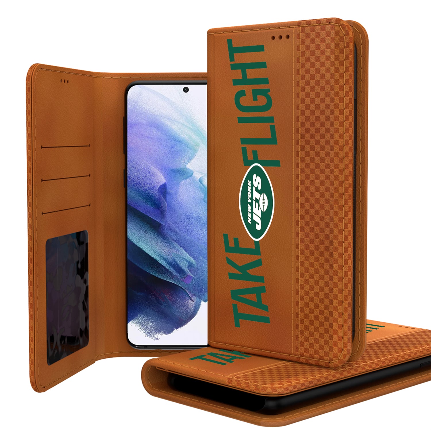 Keyscaper Brown New York Jets Galaxy Folio Case Keyscaper Brown New York Jets Galaxy Folio Case