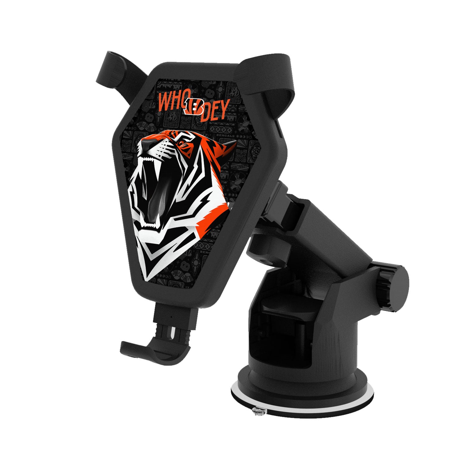 Keyscaper Black Cincinnati Bengals Wireless Car Charger Keyscaper Black Cincinnati Bengals Wireless Car Charger