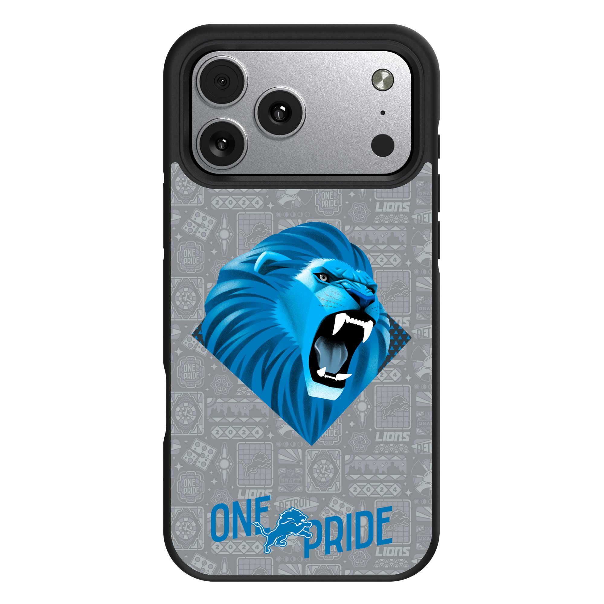Keyscaper  Detroit Lions  Bump Case with 8.2ft Drop Protection