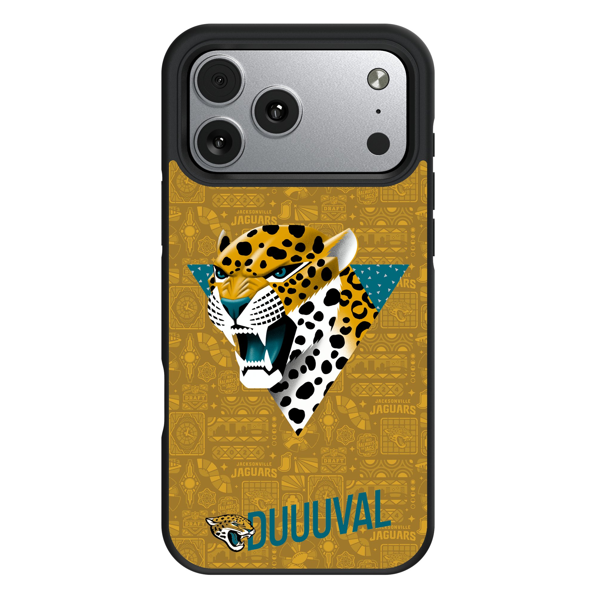 Keyscaper  Jacksonville Jaguars  Bump Case with 8.2ft Drop Protection