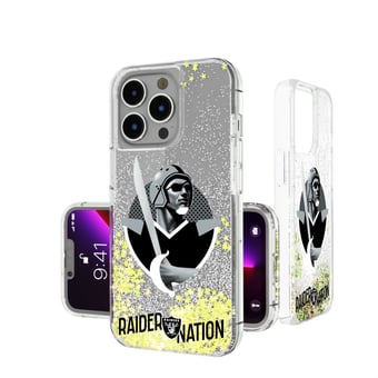 Keyscaper Las Vegas Raiders iPhone Glitter Case