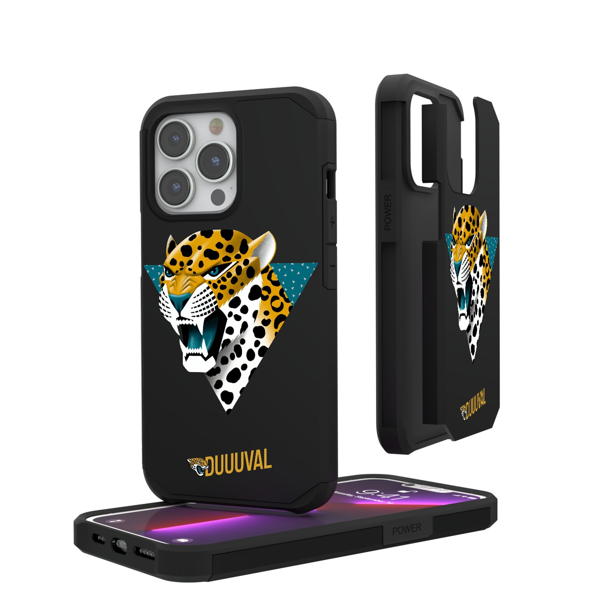 Keyscaper Black Jacksonville Jaguars iPhone Rugged Case