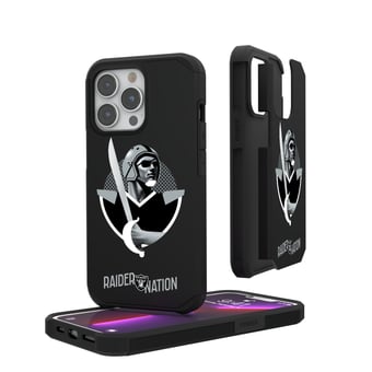Keyscaper Black Las Vegas Raiders iPhone Rugged Case
