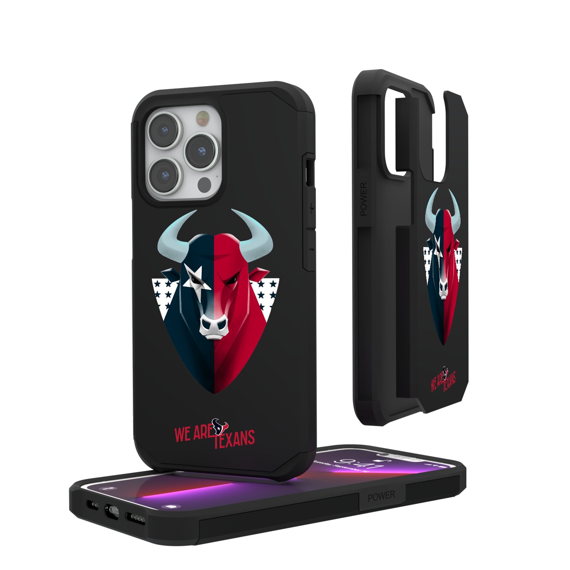 Keyscaper Black Houston Texans iPhone Rugged Case