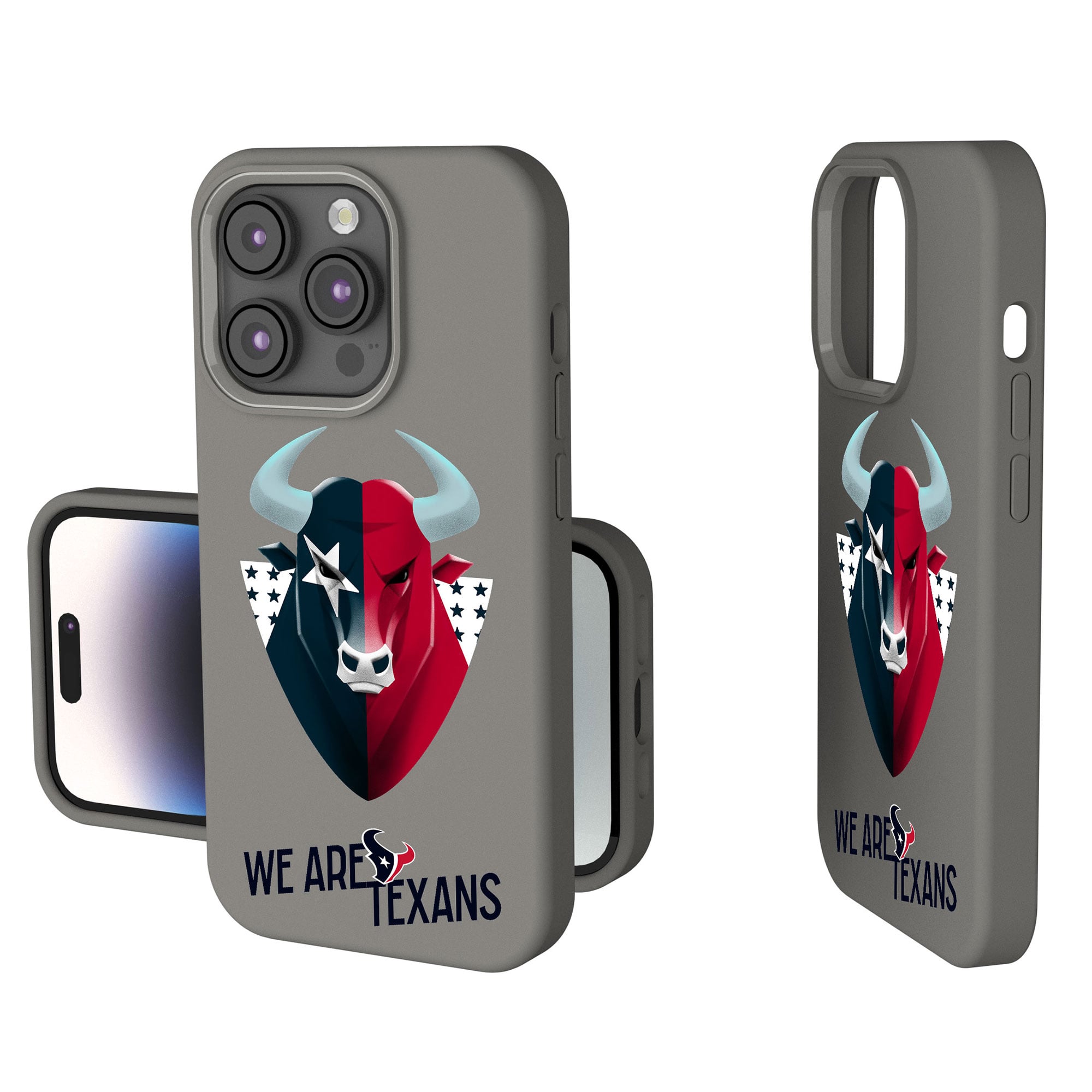 Keyscaper Gray Houston Texans 2024 Illustrated Limited Edition Soft Touch iPhone Case Keyscaper Gray Houston Texans 2024 Illustrated Limited Edition Soft Touch iPhone Case