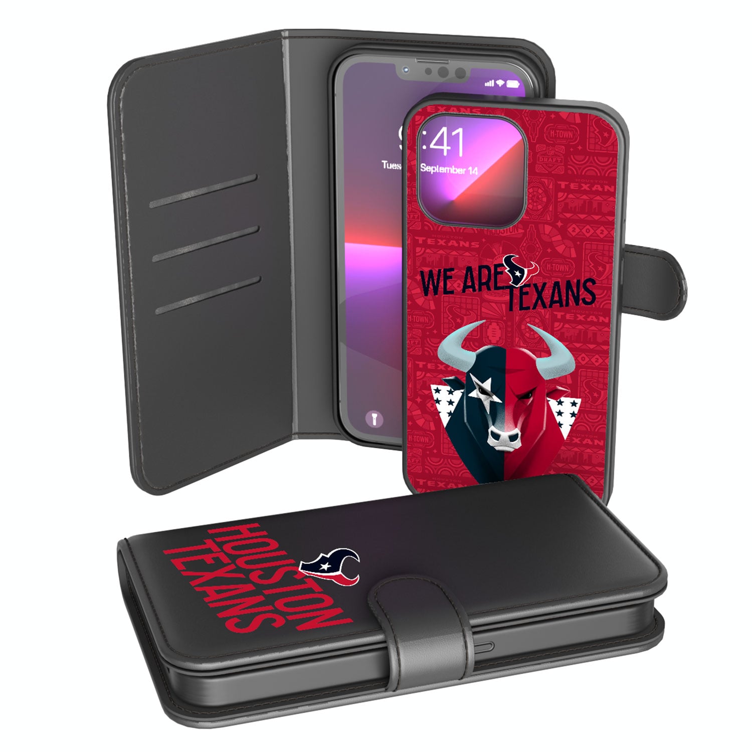Keyscaper Black Houston Texans iPhone Wallet Case Keyscaper Black Houston Texans iPhone Wallet Case