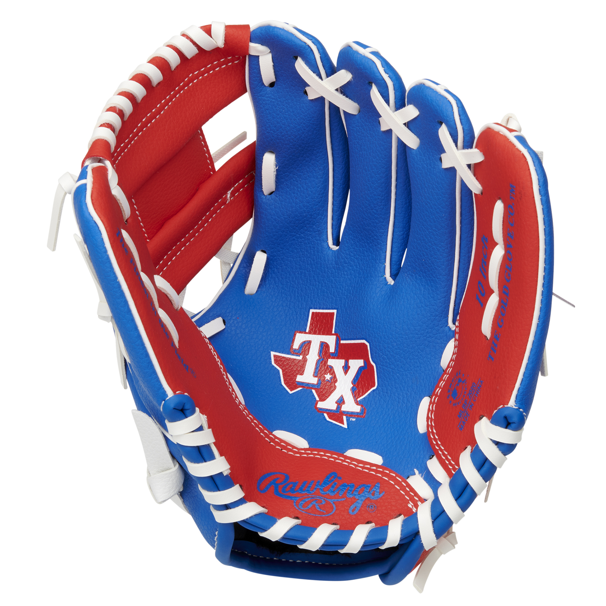 Texas Rangers Rawlings 10" Team Logo Glove