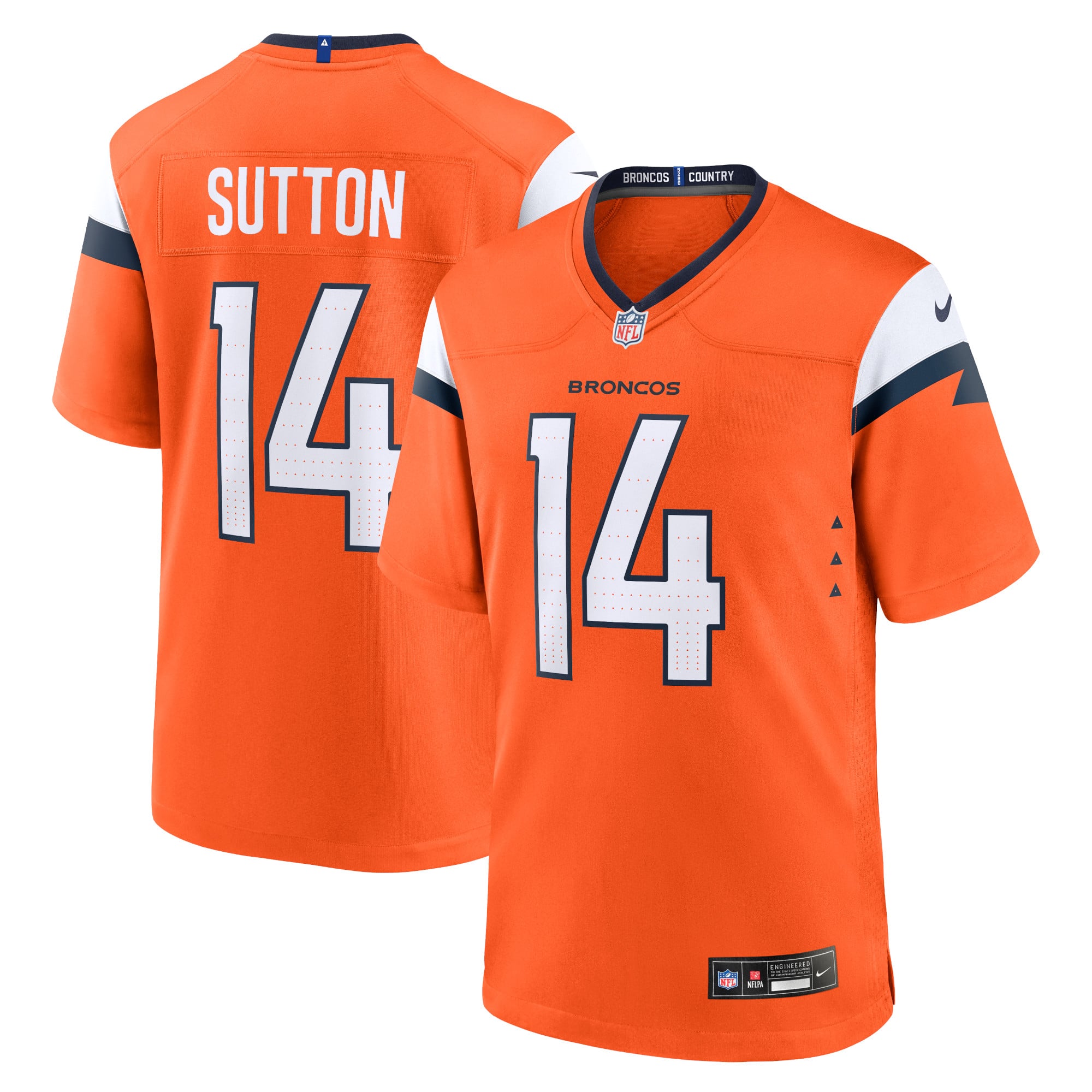Camiseta Nike Game de la 1ª equipación del Denver Broncos - Naranja - Courtland Sutton- Hombre