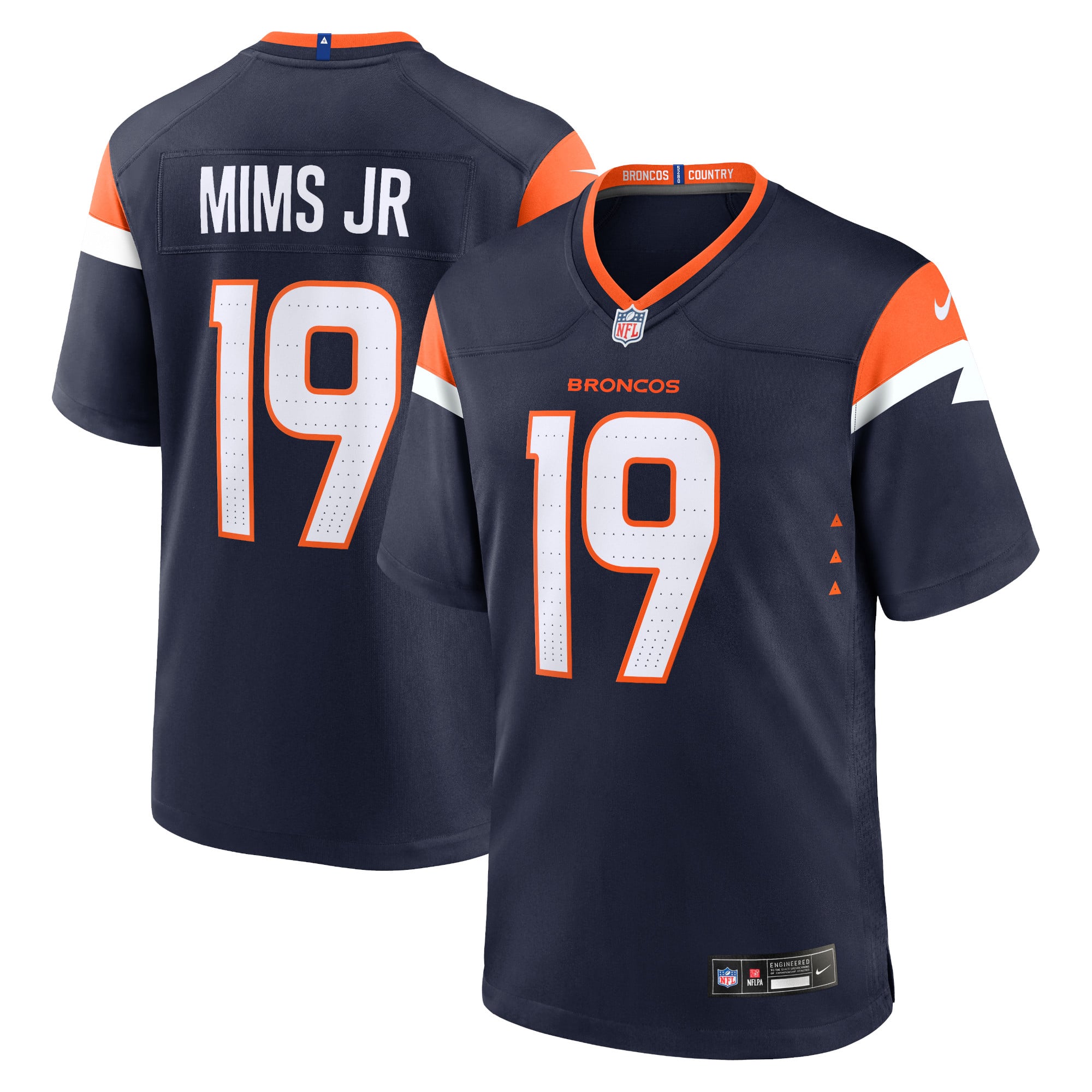Camiseta Nike Alternate Game de los Denver Broncos - Azul marino - Marvin Mims Jr. - Hombre