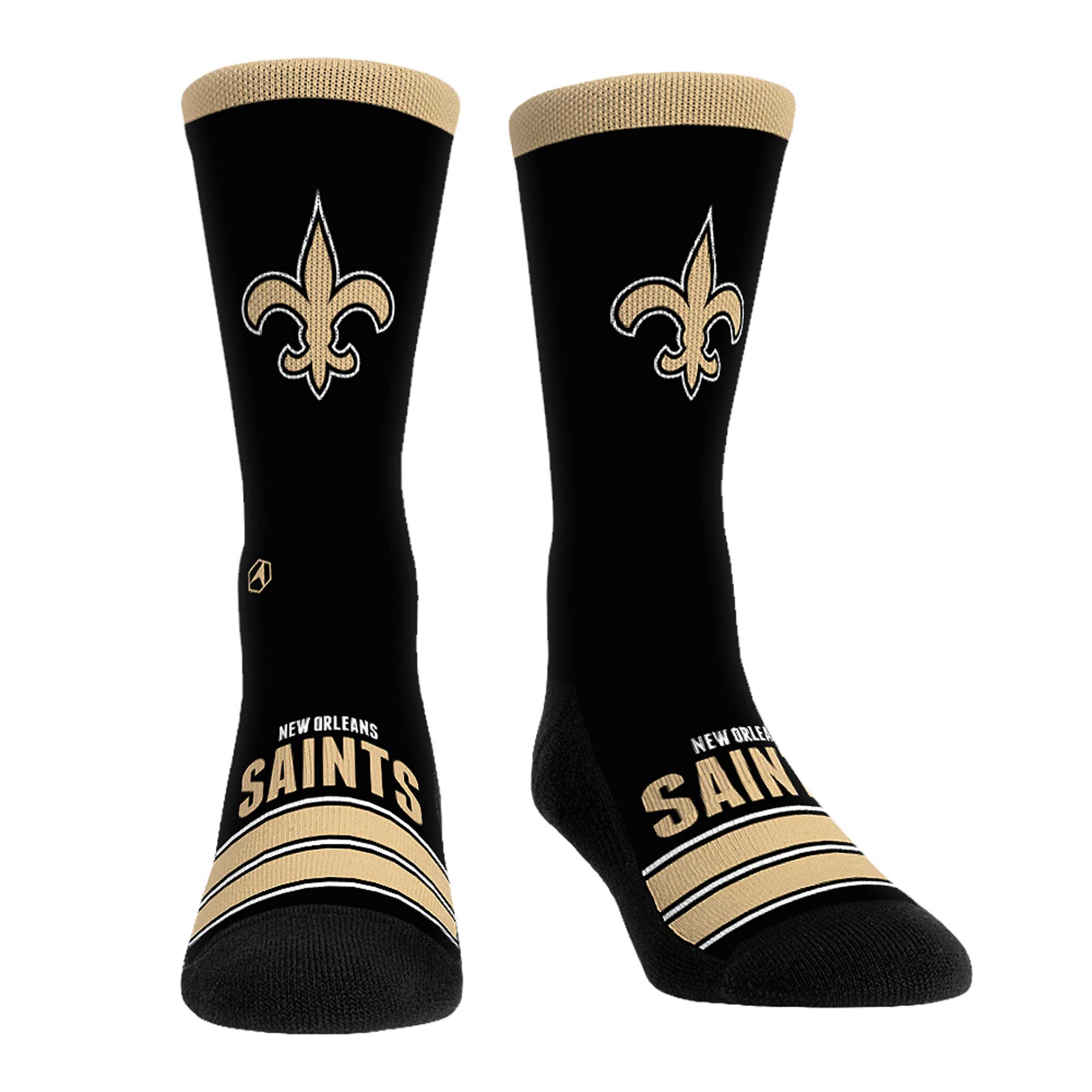 Unisex Rock Em Socks New Orleans Saints Gametime Stripe Crew Socks