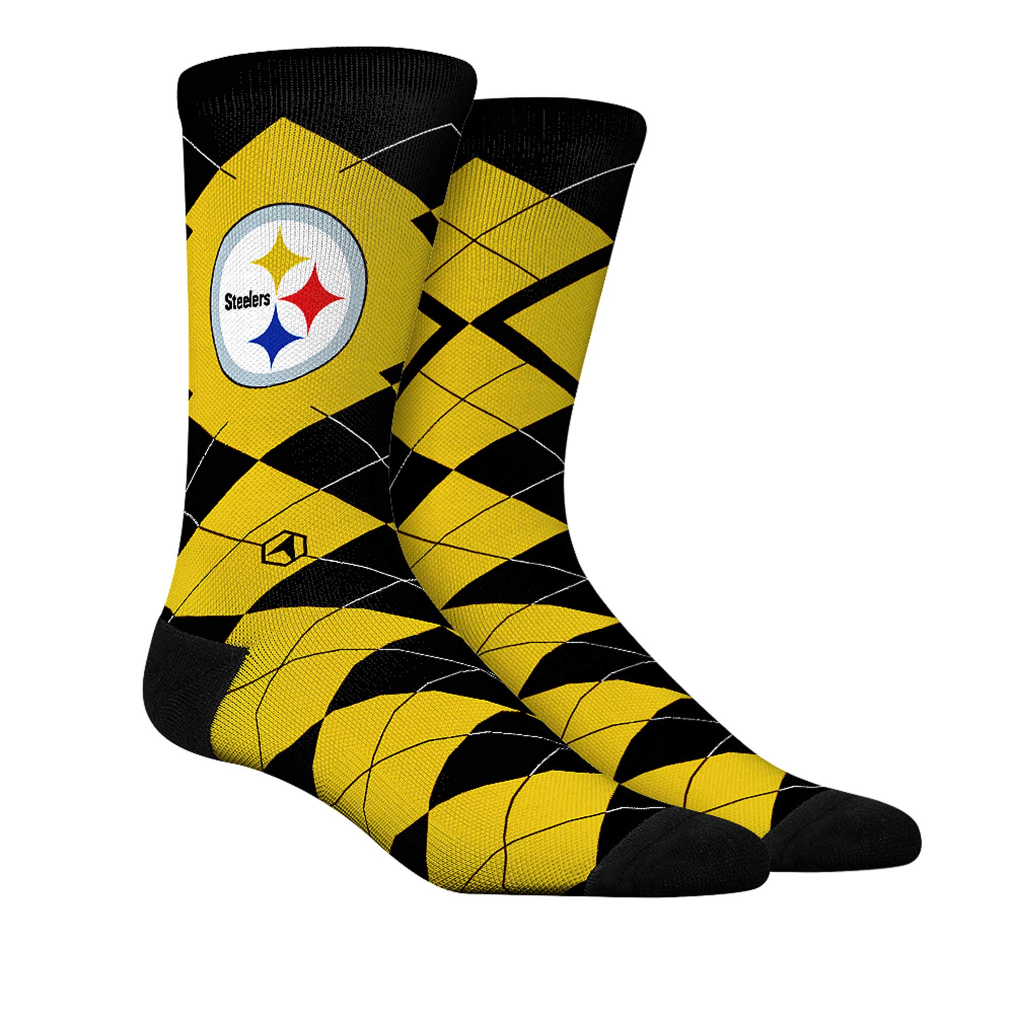 Unisex Rock Em Socks Pittsburgh Steelers Argyle Knitted Dress Socks