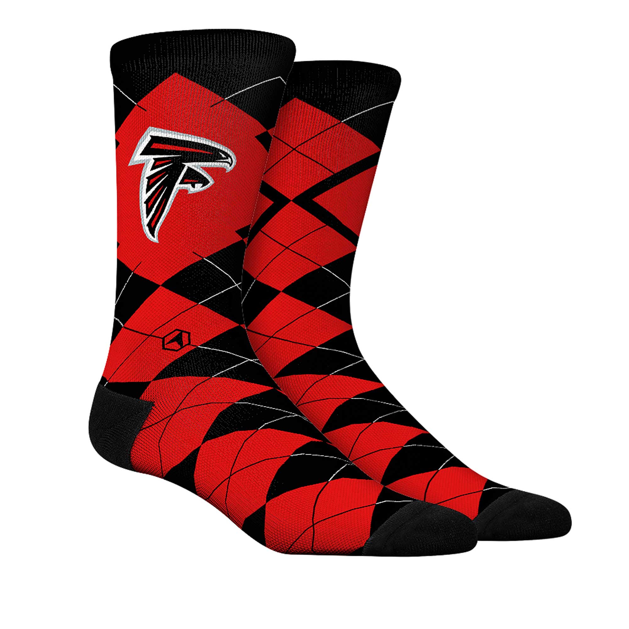 Unisex Rock Em Socks Atlanta Falcons Argyle Knitted Dress Socks