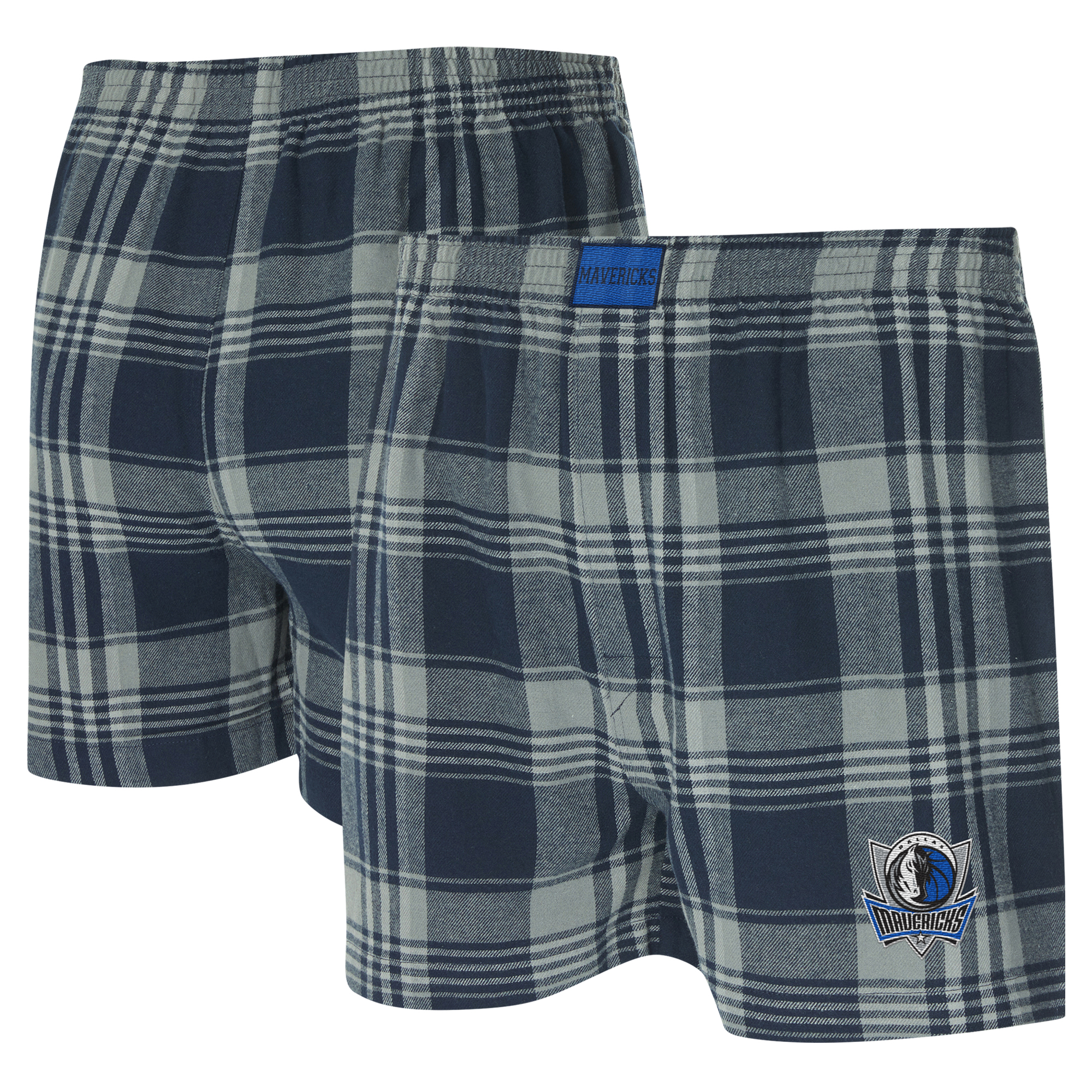 Men's Concepts Sport Navy Dallas Mavericks Region Flannel Boxer Short