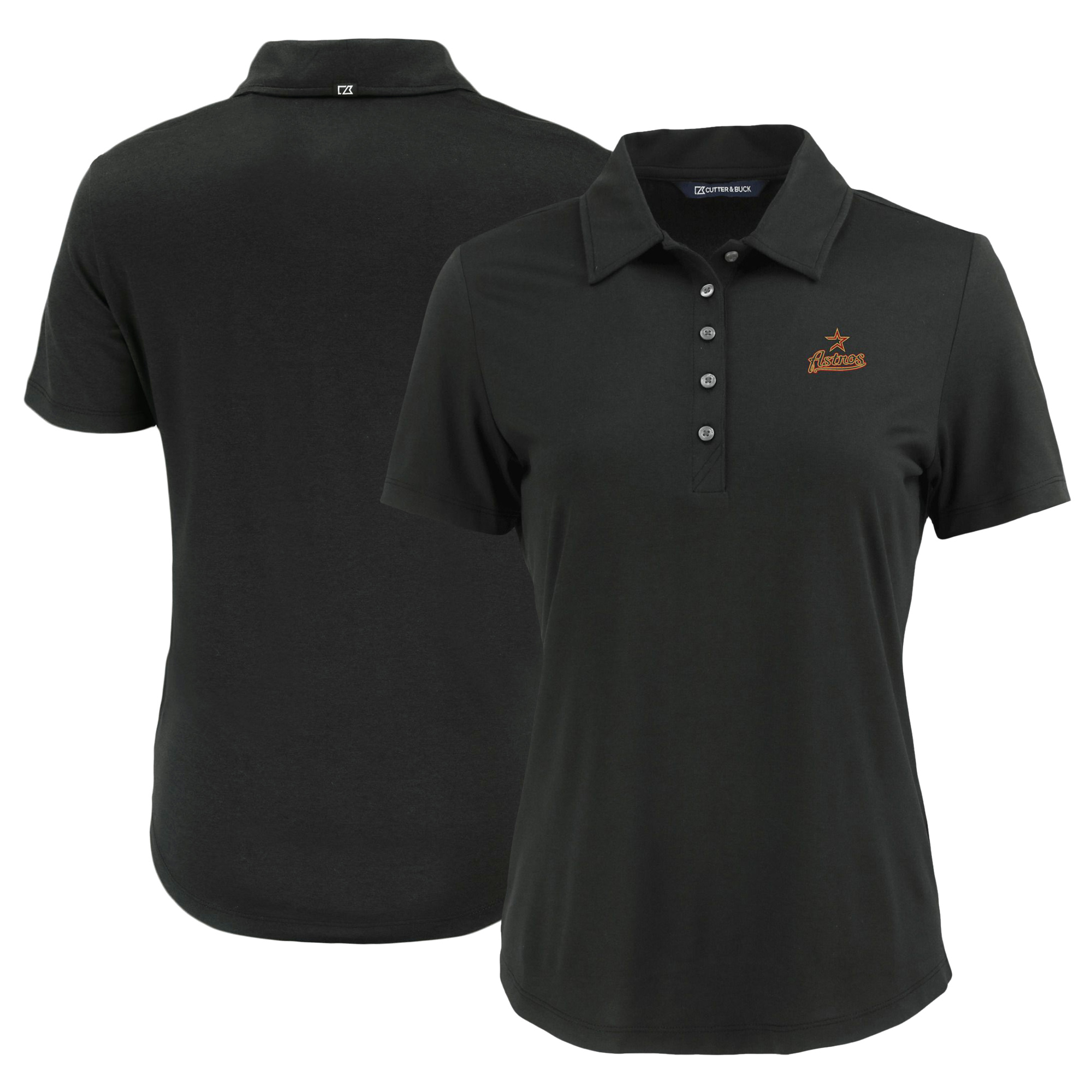 Women’s Cutter & Buck Black Houston Astros Cooperstown Collection Coastline Epic Comfort Eco Recycled Polo Women’s Cutter & Buck Black Houston Astros Cooperstown Collection Coastline Epic Comfort Eco Recycled Polo