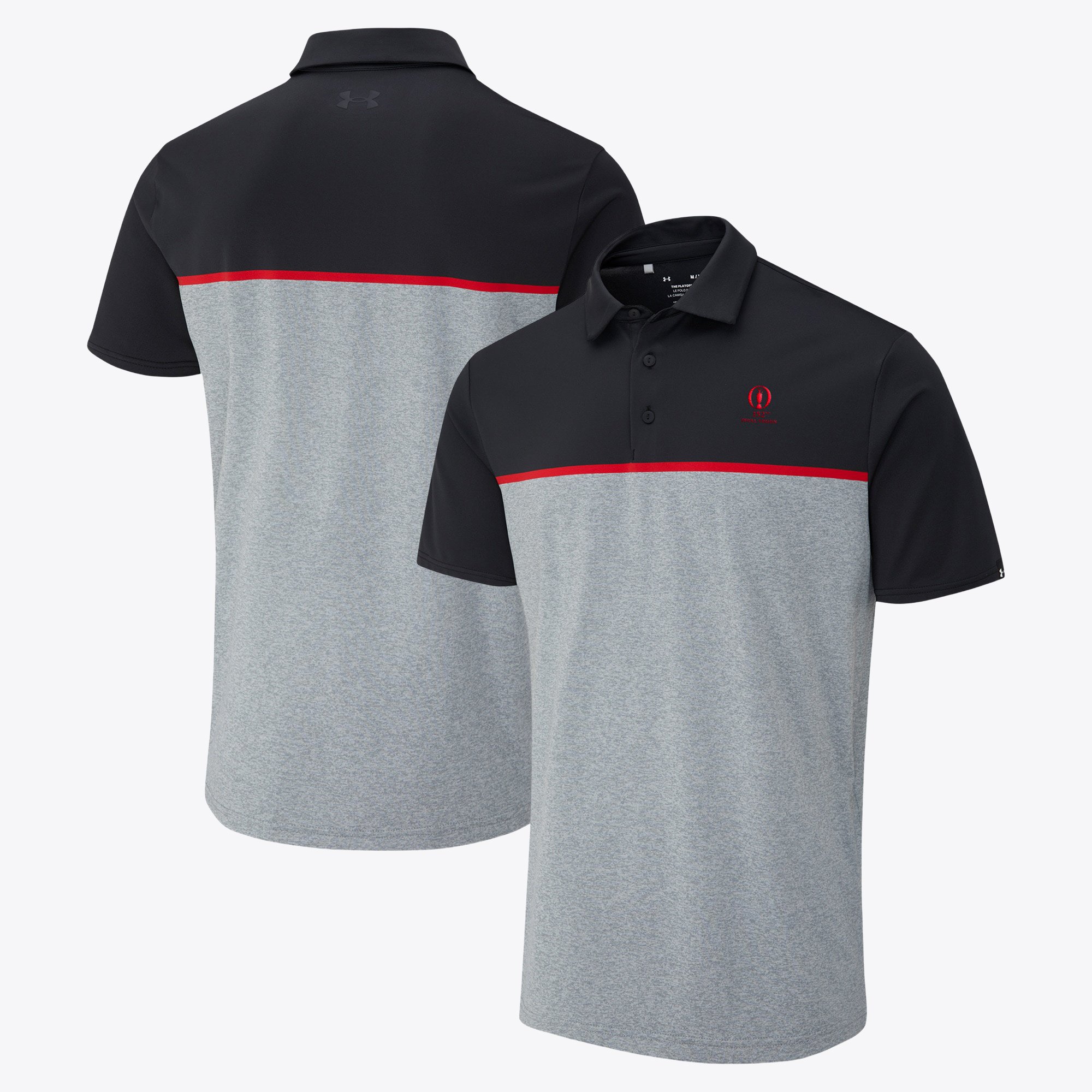 Polo The 152nd Open Royal Troon Under Armour Playoff 3.0 Panel - Nero/Rosso
