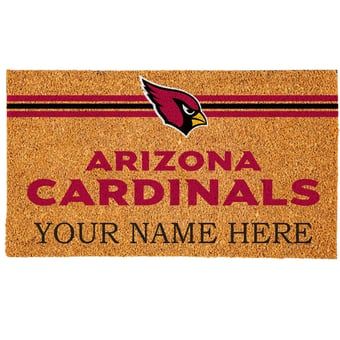 Arizona Cardinals 18" x 30" Personalized Coir Doormat