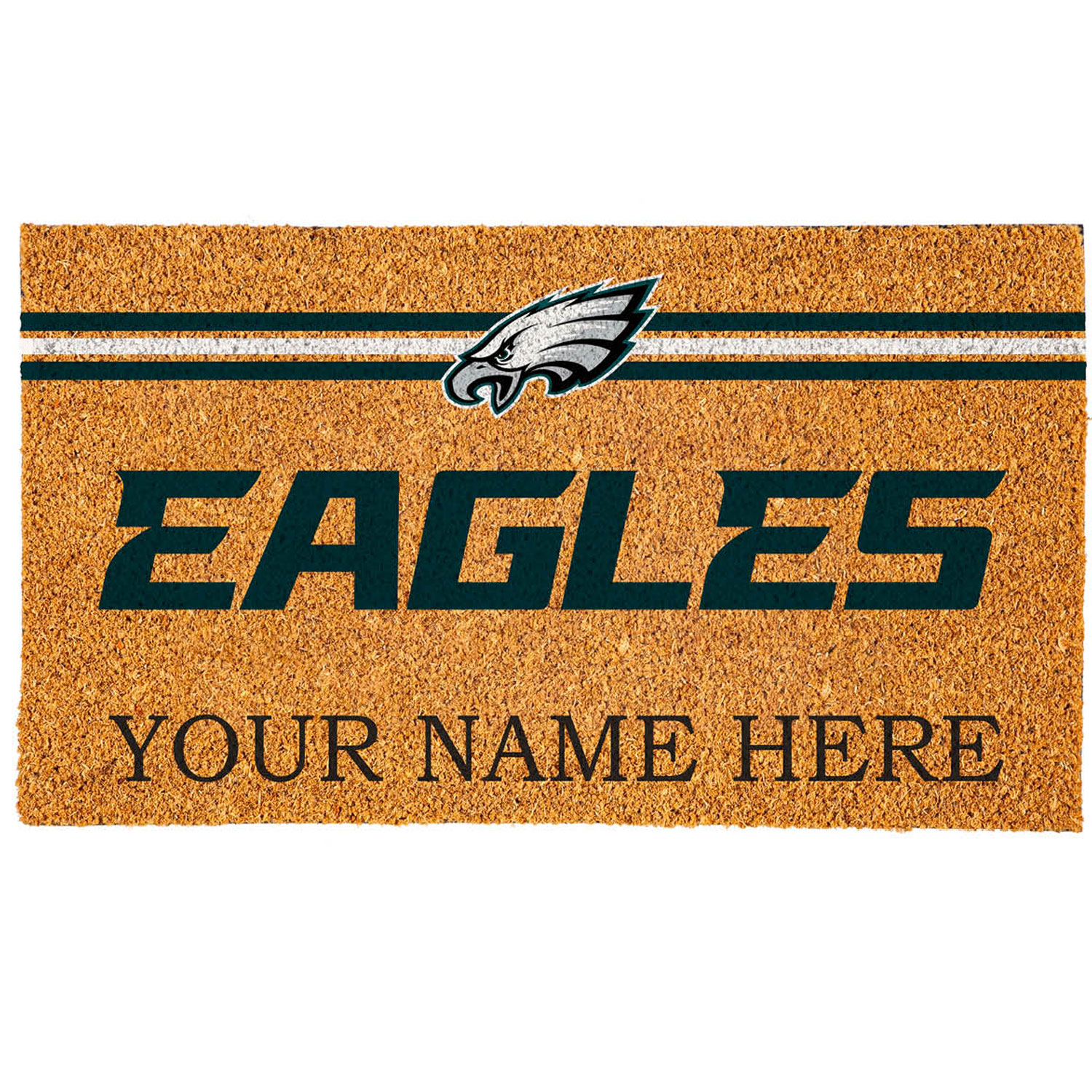 Philadelphia Eagles 18" x 30" Personalized Coir Doormat