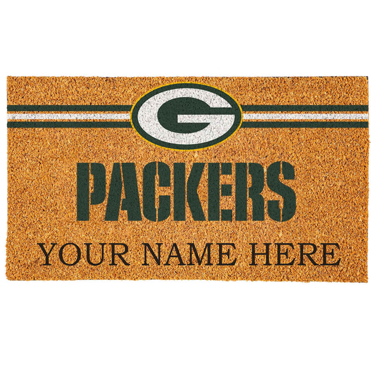 Green Bay Packers 18″ x 30″ Personalized Coir Doormat Green Bay Packers 18″ x 30″ Personalized Coir Doormat