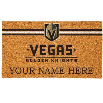 Vegas Golden Knights 18" x 30" Personalized Coir Doormat