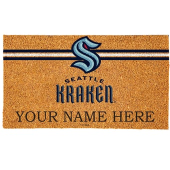 Seattle Kraken 18" x 30" Personalized Coir Doormat