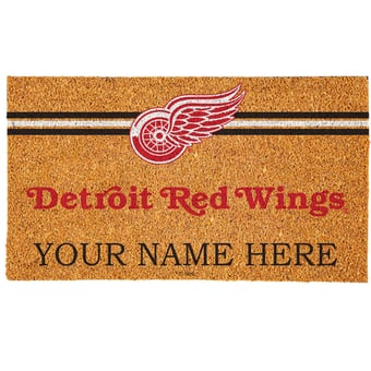 Detroit Red Wings 18" x 30" Personalized Coir Doormat