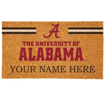Alabama Crimson Tide 18" x 30" Personalized Coir Doormat