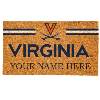 Virginia Cavaliers 18" x 30" Personalized Coir Doormat