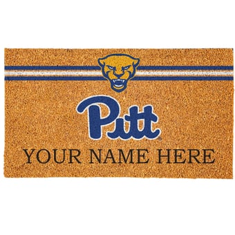 Pitt Panthers 18" x 30" Personalized Coir Doormat