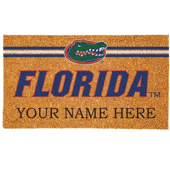 Florida Gators 18" x 30" Personalized Coir Doormat
