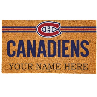 Montreal Canadiens 18" x 30" Personalized Coir Doormat