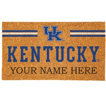Kentucky Wildcats 18" x 30" Personalized Coir Doormat