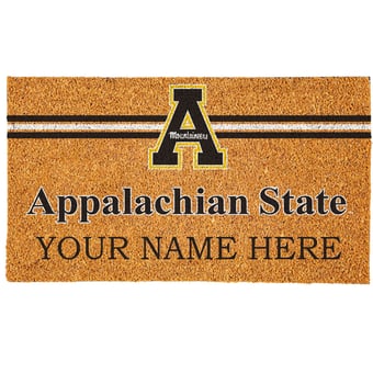 Appalachian State Mountaineers 18" x 30" Personalized Coir Doormat