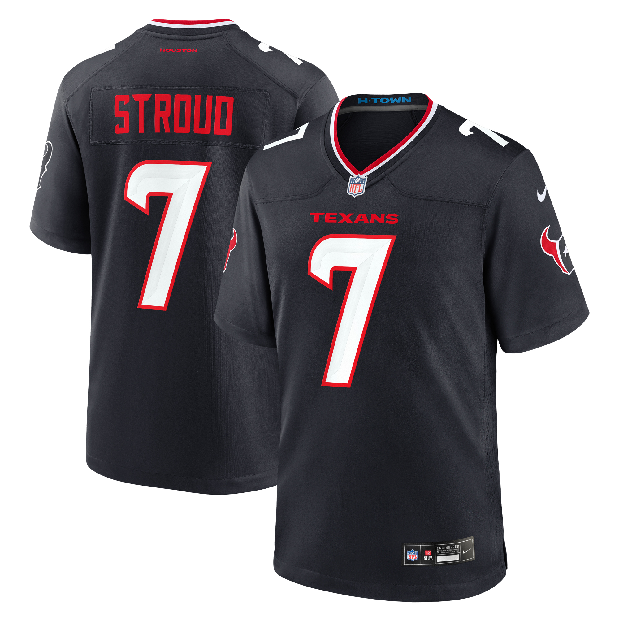 Camiseta Nike Game de la 1ª equipación del Houston Texans - Azul marino - C.J. Stroud - Hombre