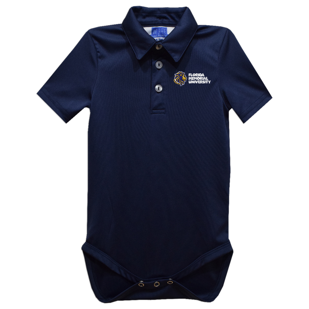 Infant Vive La Fete Blue FMU Lions Polo Bodysuit