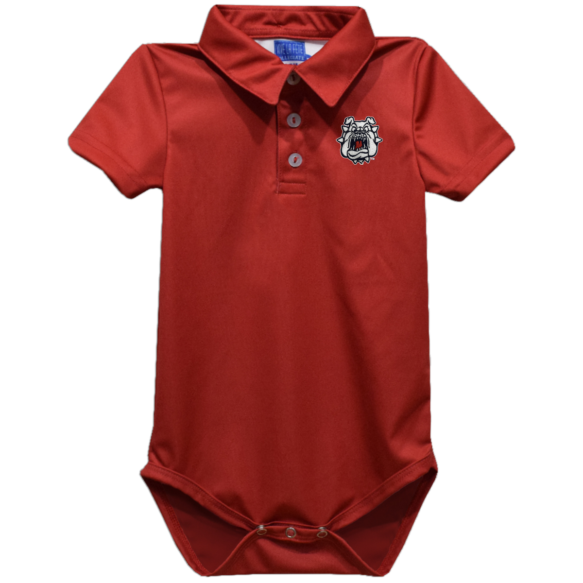 Infant Vive La Fete Red Fresno State Bulldogs Polo Bodysuit Infant Vive La Fete Red Fresno State Bulldogs Polo Bodysuit